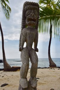 Statue picture at Pu’uhonua o Honaunau National Historical Park