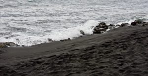 Panalu'u Black Sand Beach in Hawaii