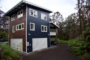 Treehouse loft in Volcano, HI.