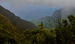 The view at Pu'u O Kila Lookout.