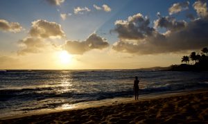 Sunset at Poipu Beach Park