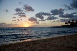 Sunset at Poipu Beach Park