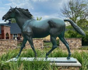 Horse statue at St. James Farm